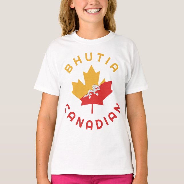 Canadian Bhutia Roots T Shirt (Framsida)