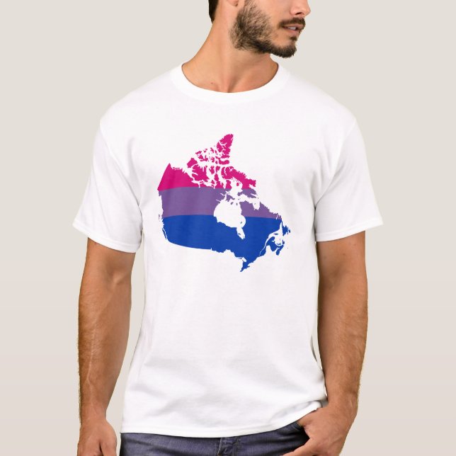 Canadian bisexuality pride karta T-Shirt (Framsida)