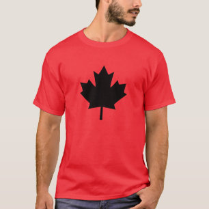 Canadian Black Maple Löv Design T-shirt
