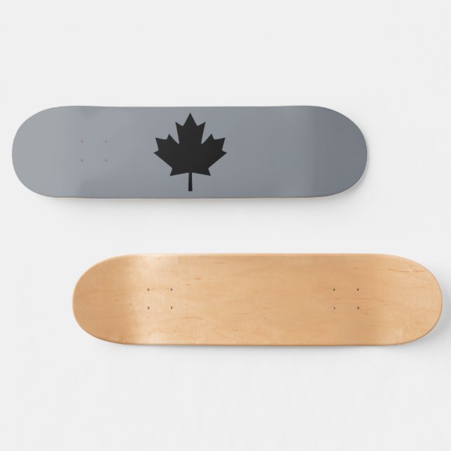 Canadian Black Maple Löv Visning Skateboard Bräda 20 Cm (Horz)