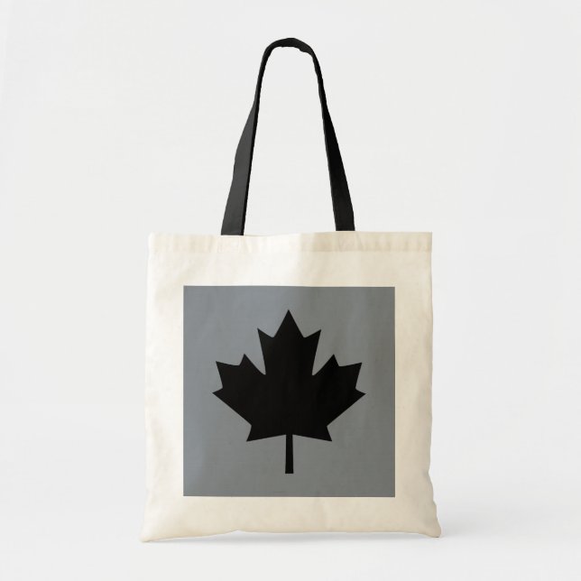 Canadian Black Maple Löv Visning Tygkasse (Framsidan)