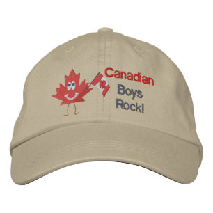 Canadian Boys Sten Broderad Keps