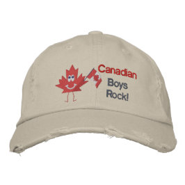 Canadian Boys Sten Broderad Keps