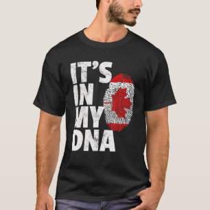 Canadian Canada Flagga IT's IN MY DNA-julgåva T Shirt