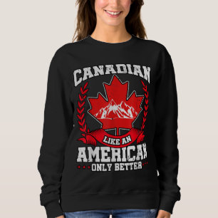 Canadian Canada Flagga Maple Löv USA T Shirt