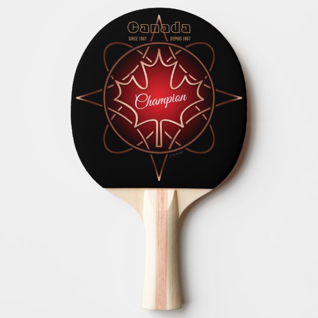 Canadian Champion Ping Pong Paddle Pingisracket (Framsidan)