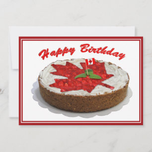 Canadian Cherry Maple Löv Cake Inbjudningar