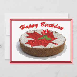 Canadian Cherry Maple Löv Cake Inbjudningar