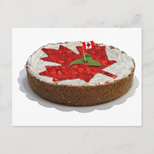 Canadian Cherry Maple Löv Cake Vykort