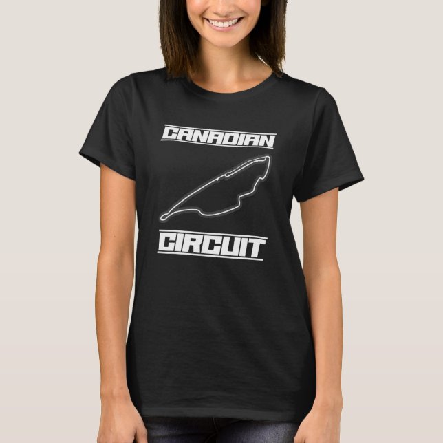 Canadian Circuit Formula Ones Fläkt Tävla Car Tävl T Shirt (Framsida)