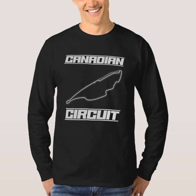 Canadian Circuit Formula Ones Fläkt Tävla Car Tävl T Shirt (Framsida)