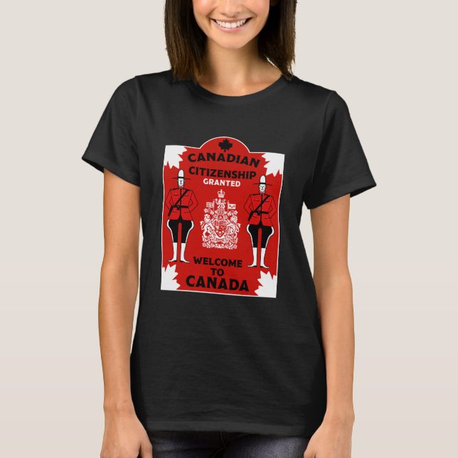Canadian Citizens Firande T Shirt (Framsida)