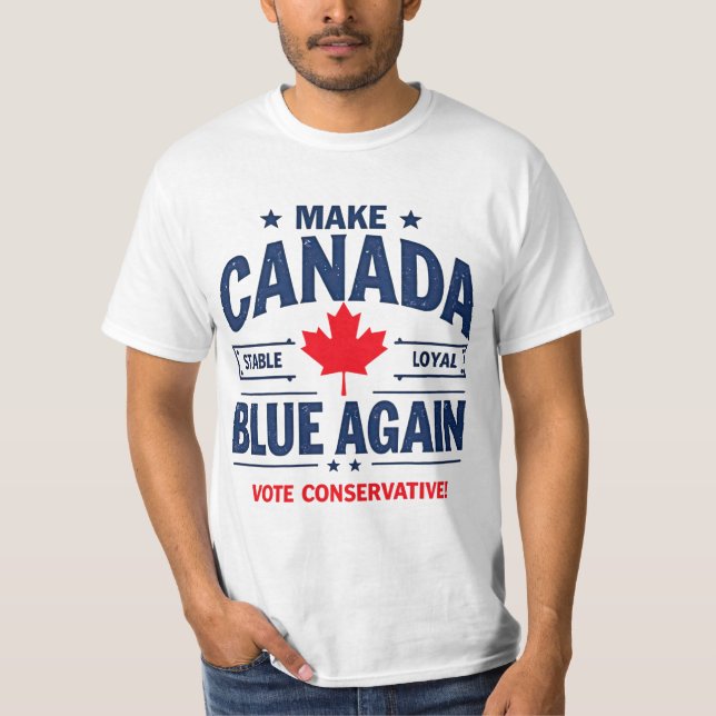 Canadian Conservative Right-Wing T-Shirt (Framsida)