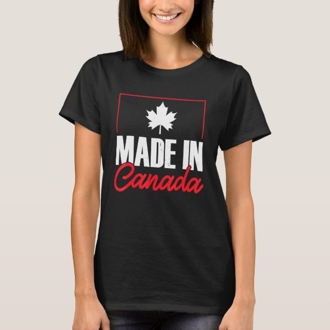 Canadian Day Maple Löv Canada Pride T Shirt (Framsida)