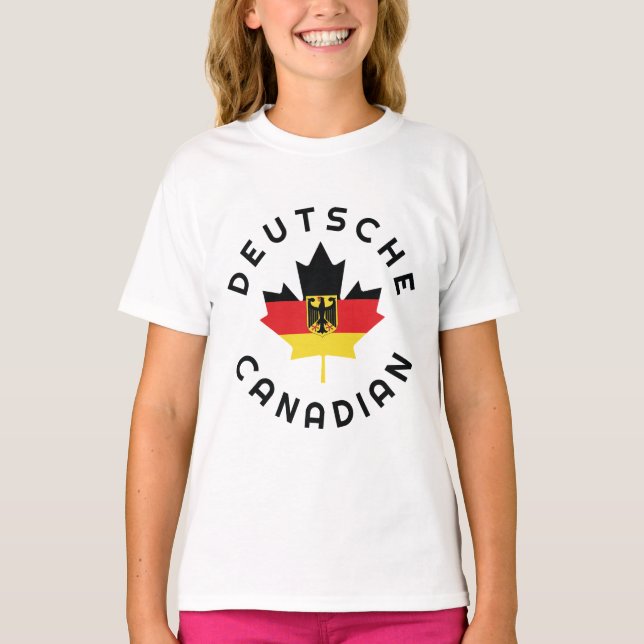 Canadian Deutsche Roots T Shirt (Framsida)