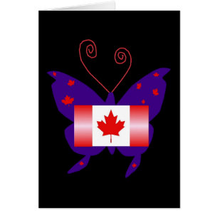 Canadian Diva Butterfly Hälsningskort