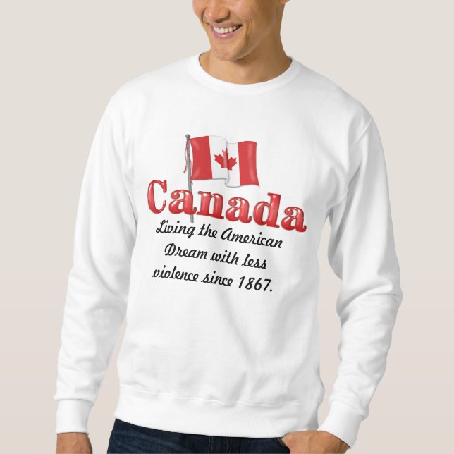 Canadian Dream Lång Ärmad Tröja (Framsida)