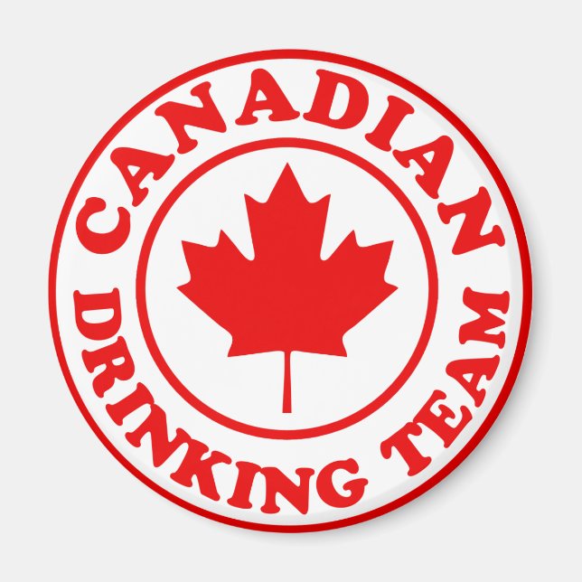 Canadian Drinking Team Magnet (Framsidan)