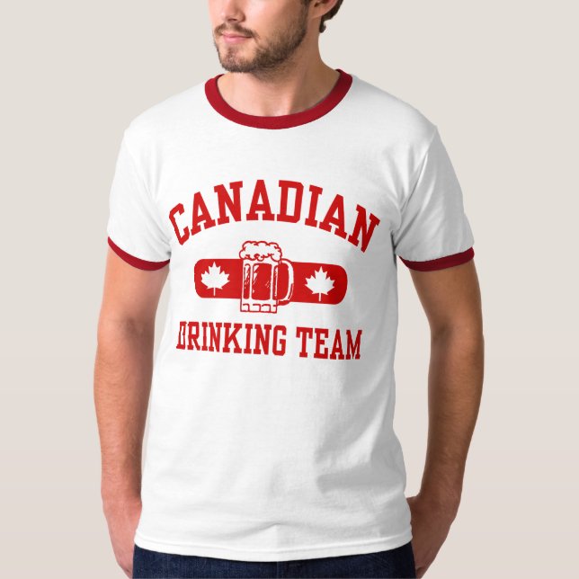 Canadian Drinking Team T-shirt (Framsida)