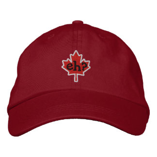 Canadian Eh? Embroidery Maple Löv Broderad Keps