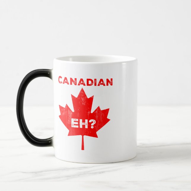 Canadian Eh? Maple Löv Magisk Mugg (Vänster)