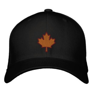 Canadian Embroidery Embroiderade Maple Löv Broderad Keps