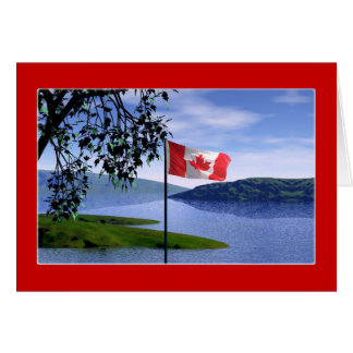 Canadian Färg Hälsningskort
