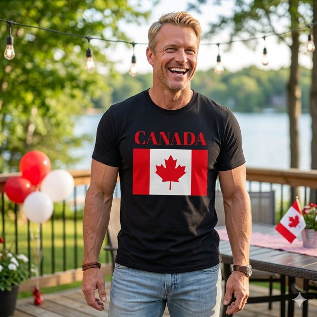 Canadian flag. CANADA. T-Shirt (Skapare uppladdad)
