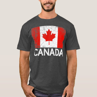 Canadian Flag Vintage Made In Canada Gift T Shirt