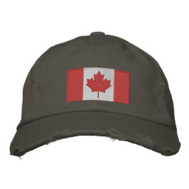 Canadian Flagga Baseball Cap Broderad Keps