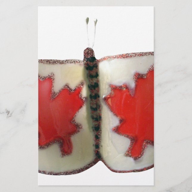 Canadian Flagga Butterfly Design (Framsida)