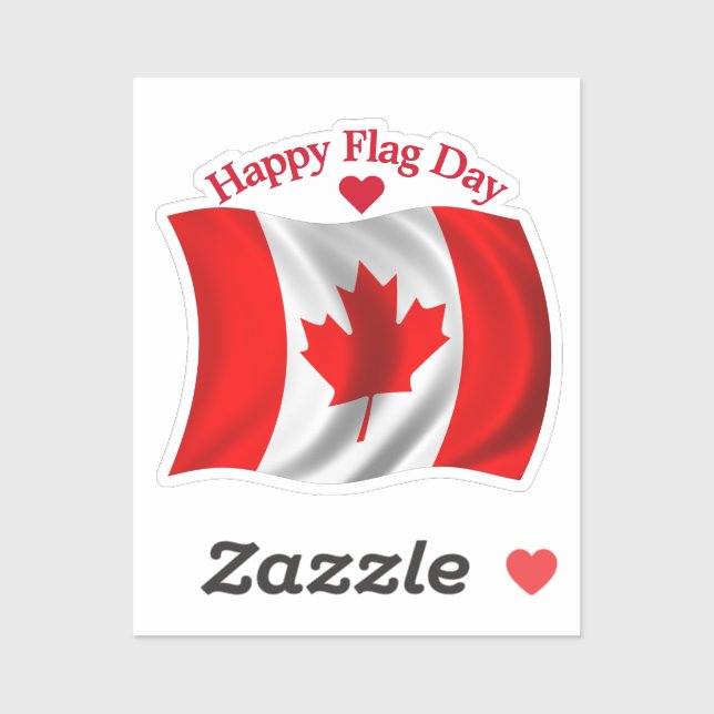 Canadian Flagga - Canada Flagga Day Klistermärken (Ark)