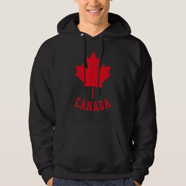 Canadian Flagga Canada Independece Maple Löv Manar Hoodie (Framsida)