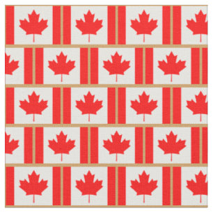 Canadian Flagga & Canada mode Fabric/Sport Tyg