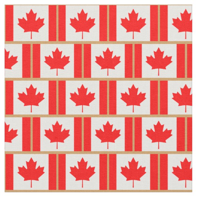 Canadian Flagga & Canada mode Fabric/Sport Tyg (Närbild)
