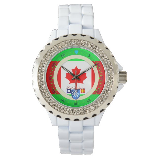 Canadian Flagga Canada Port Richman Nautical Armbandsur (Framsida)
