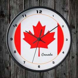 Canadian Flagga, Canada trendig mode /design klock Rund Klocka