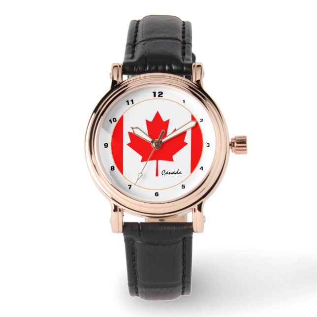 Canadian Flagga, Canada trendig mode /design watch Armbandsur (Framsida)