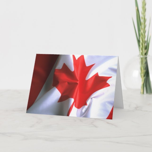 Canadian Flagga Card Kort (Framsida)