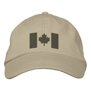 Canadian Flagga Embroidery Broderad Keps