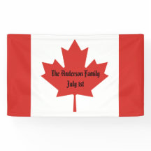 Canadian Flagga Family Namn 1 juli 1