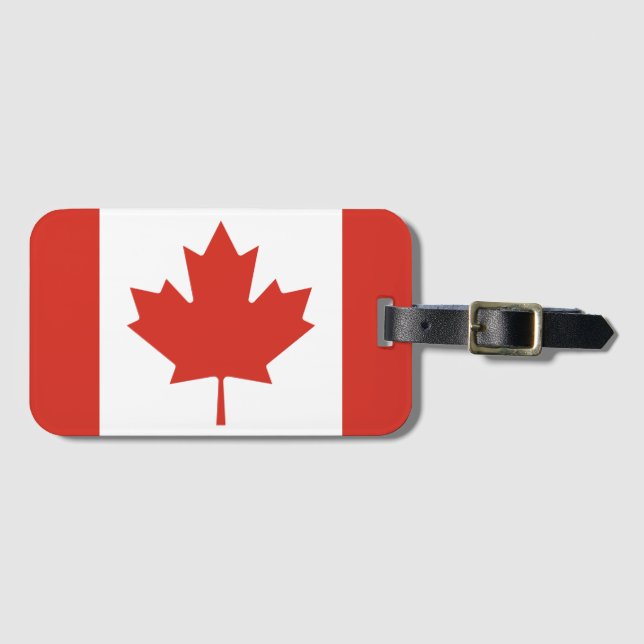 Canadian Flagga for Canada Älskare Bagagebricka (Framsida horisontal)