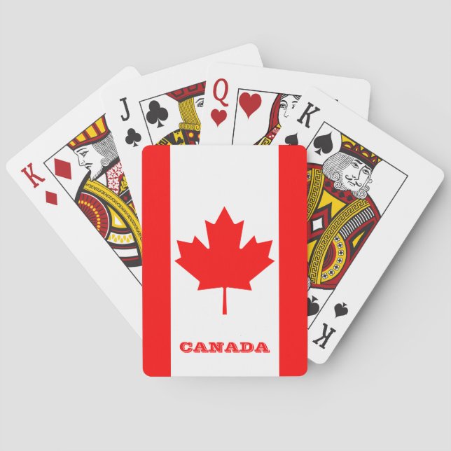 Canadian Flagga Games, Kanada Spelkort (Baksidan)