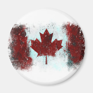 Canadian Flagga Graffiti Magnet