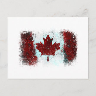 Canadian Flagga Graffiti Vykort