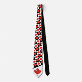 Canadian Flagga Heart Mönster Canada National Prid Slips