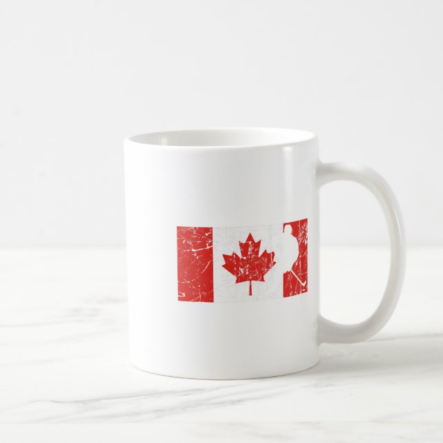 Canadian Flagga - Ice Hockey Kaffemugg (Höger)