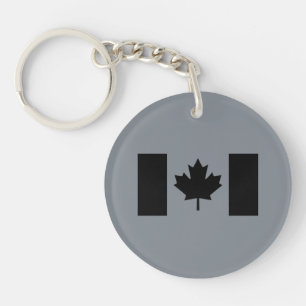 Canadian Flagga in Black