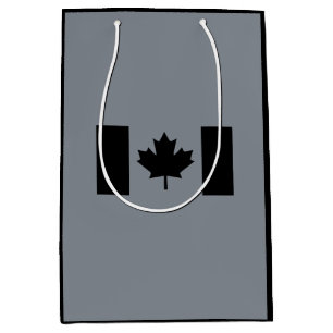 Canadian Flagga in Black