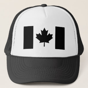 Canadian Flagga in Black Design Keps